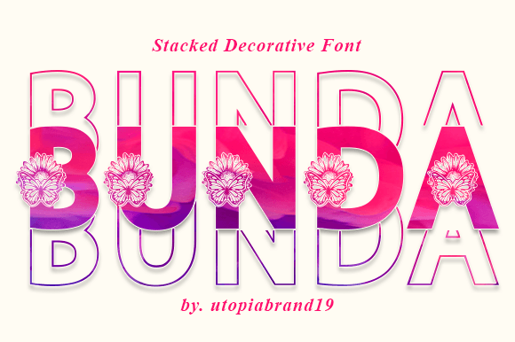 Bunda: The Nature-Inspired Display Font for Crafters