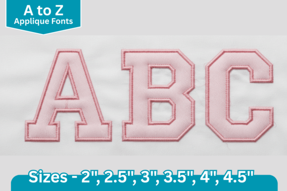 Classic Varsity Applique Font: A Bold Embroidery Alphabet