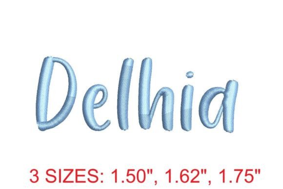 Delhia Embroidery Font: Elegant Stitching for Modern Designs