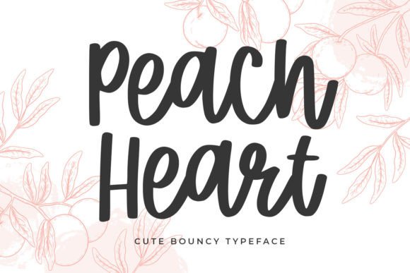 Discovering Peach Heart: Your Friendly Handwritten Font