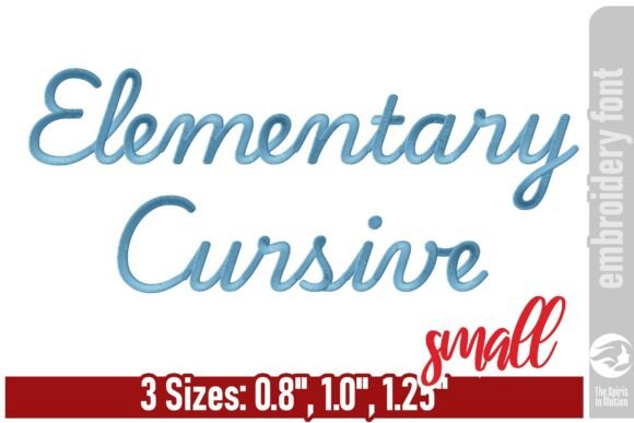 Elementary Cursive Embroidery Font - S: A Stitch of Nostalgia
