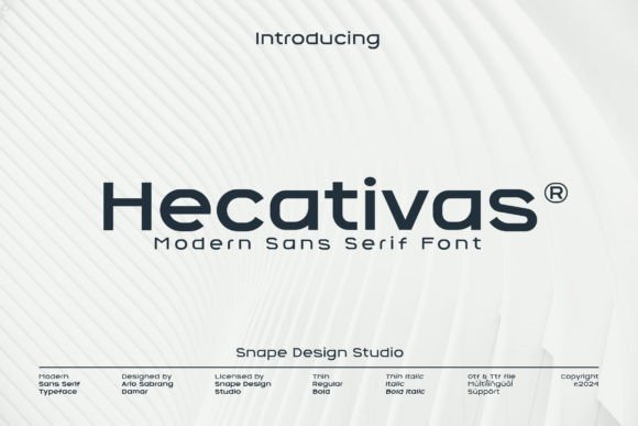 Hecativas: The Sans Serif Font for Modern, Minimalist Design