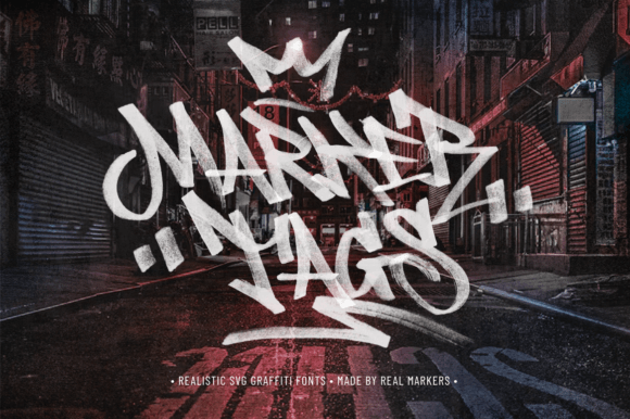 Marker Tags: The Realistic Graffiti Typeface