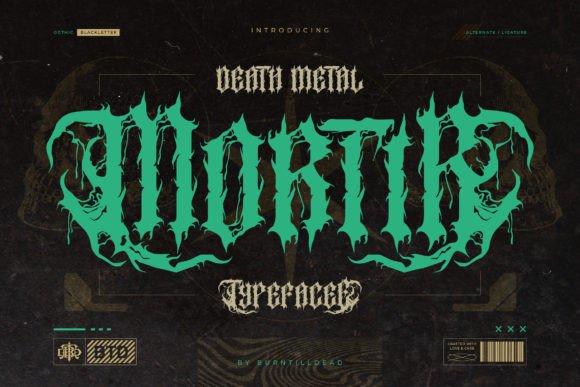Mortir: The Bold, Rugged Typeface for Metal & Edgy Branding