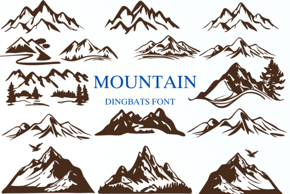 Mountain: A Dingbats Font Rooted in Nature's Spirit