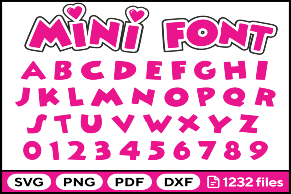 Mouse Font SVG PNG PDF DXF Alphabet: A Versatile Creative Asset