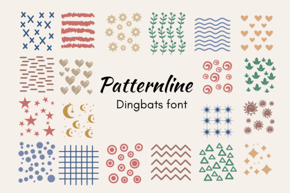 Patternline: A Dingbats Font for Quirky, Creative Projects