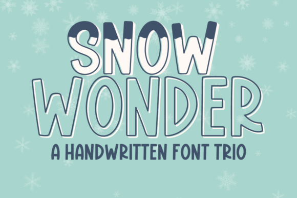 Snow Wonder Trio: A Handwritten Font Collection for Creative Projects