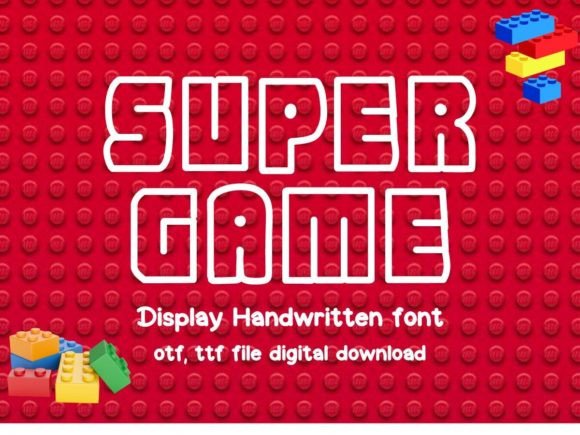 Super Game: A Playful Typeface for Creative Projects
