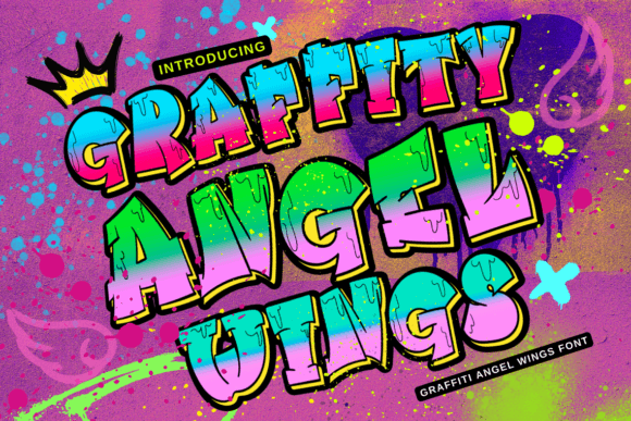Unleash Urban Artistry with Graffiti Angel Wings